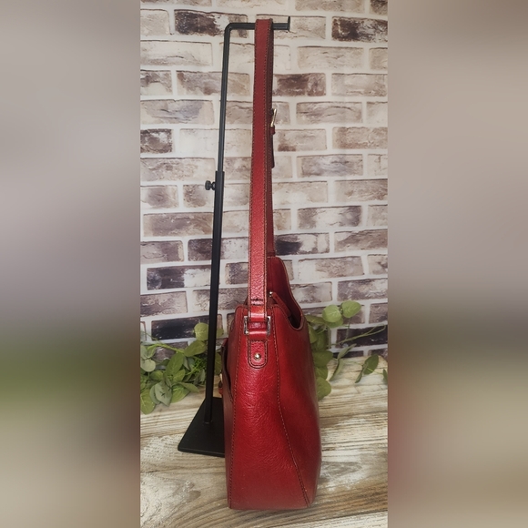 Etienne Aigner Vintage Dark Red Adjustable Strap Shoulder Bag - Picture 4 of 16